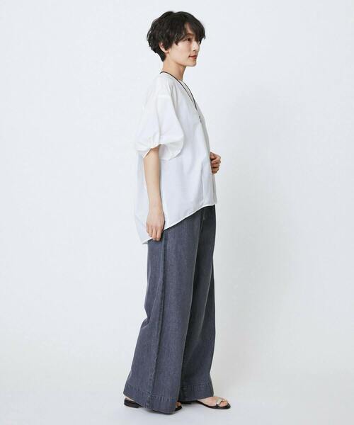 feerique（フィーリック）の「feerique　ナイロンコットンタフタコクーンシルエットブラウス（シャツ/ブラウス・レディース・ホワイト・2）」の16枚目の写真