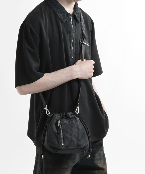 HARE(ハレ)の「MA-1キンチャクBAG(HARE)(ショルダーバッグ・メンズ・ブラック系その他/ブラック・FREE)」の10枚目の写真