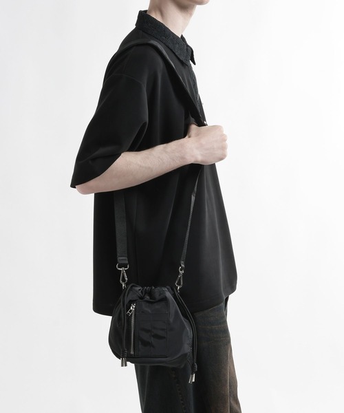 HARE(ハレ)の「MA-1キンチャクBAG(HARE)(ショルダーバッグ・メンズ・ブラック系その他/ブラック・FREE)」の12枚目の写真