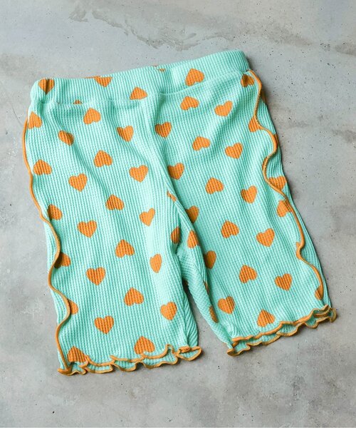 apres les cours(アプレレクール)の「メローワッフルサイクルハーフパンツ(その他パンツ・キッズ・サックスブルー/ミント/クリーム/アイボリー・80/90/100/110/120/130)」の3枚目の写真