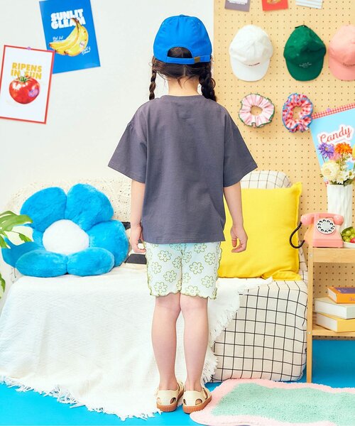 apres les cours(アプレレクール)の「メローワッフルサイクルハーフパンツ(その他パンツ・キッズ・サックスブルー/ミント/クリーム/アイボリー・80/90/100/110/120/130)」の7枚目の写真