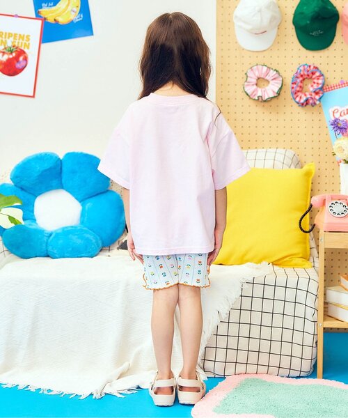 apres les cours(アプレレクール)の「メローワッフルサイクルハーフパンツ(その他パンツ・キッズ・サックスブルー/ミント/クリーム/アイボリー・80/90/100/110/120/130)」の10枚目の写真