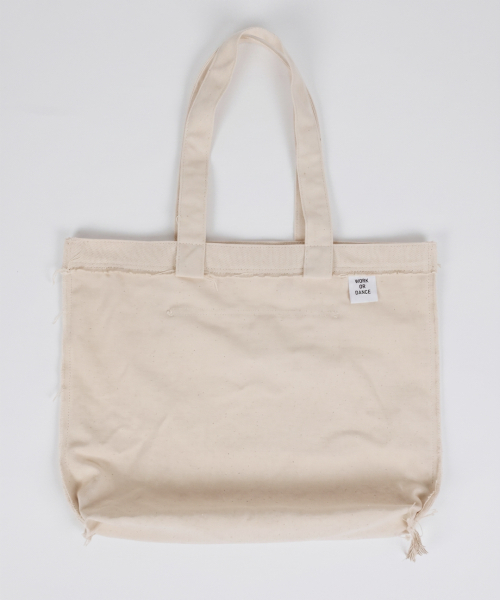 WORK OR DANCE(ワーク オア ダンス)の「Fray Bag ivory(エコバッグ/サブバッグ・メンズ・その他・FREE)」の6枚目の写真