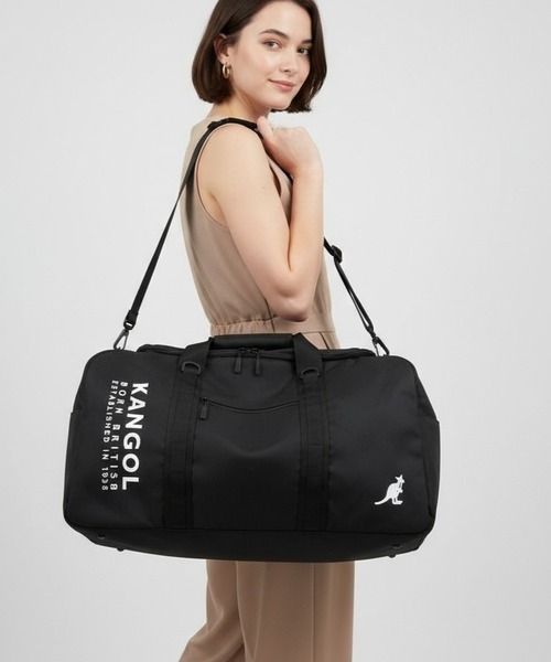 KANGOL(カンゴール)の「KANGOL BURST ボストンバッグ(ボストンバッグ・メンズ・ブラック・FREE)」の2枚目の写真