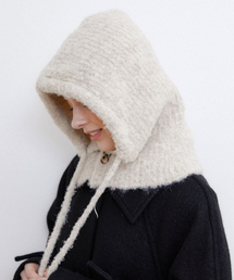 HALDEN（ハルデン）の「mild hairy balaclava (C057_beige)（ニットキャップ/ビーニー）」