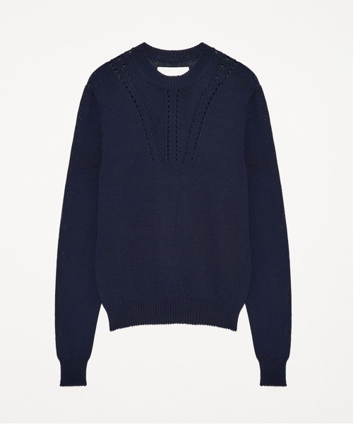 JIL SANDER(ジルサンダー)の「LS CN JUMPER(ニット/セーター・メンズ・ネイビー・50)」の1枚目の写真