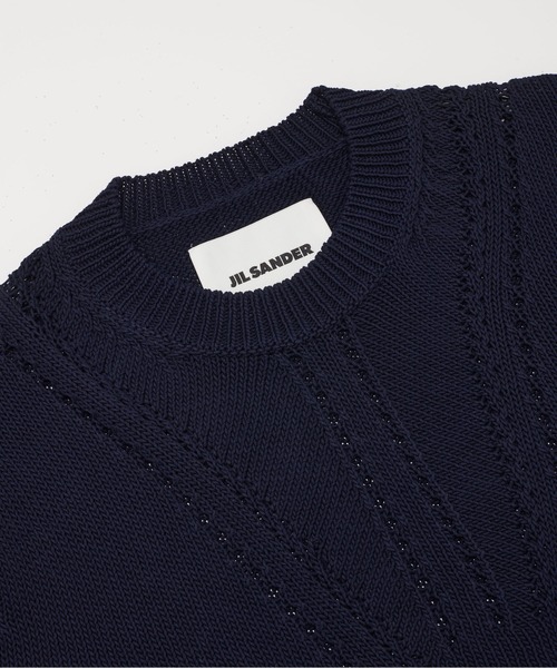 JIL SANDER(ジルサンダー)の「LS CN JUMPER(ニット/セーター・メンズ・ネイビー・50)」の3枚目の写真