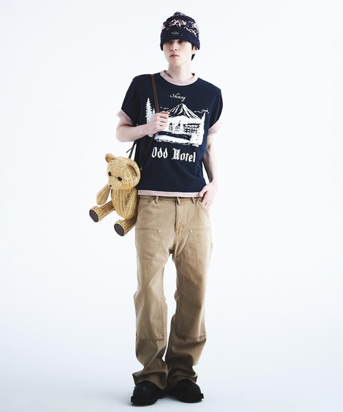 DAIRIKU(ダイリク)の「DAIRIKU / ダイリク "Odd Hotel" Reverside H-S Tee(Tシャツ/カットソー・メンズ・ネイビー/ブラック・MEDIUM/LARGE/SMALL)」の7枚目の写真