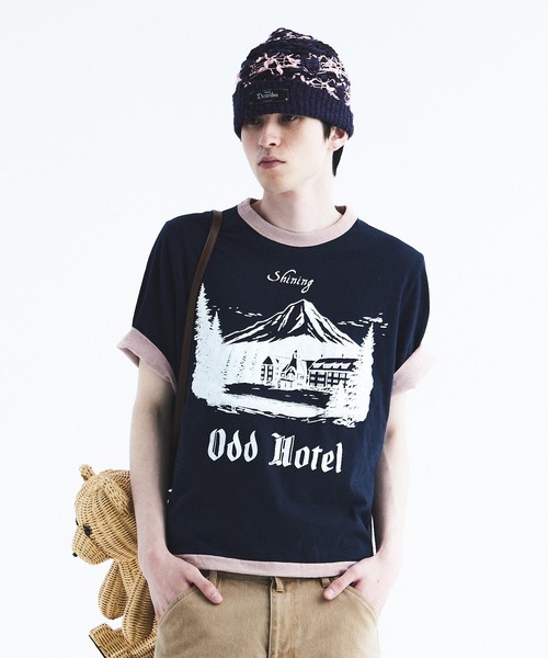 DAIRIKU(ダイリク)の「DAIRIKU / ダイリク "Odd Hotel" Reverside H-S Tee(Tシャツ/カットソー・メンズ・ネイビー/ブラック・MEDIUM/LARGE/SMALL)」の8枚目の写真