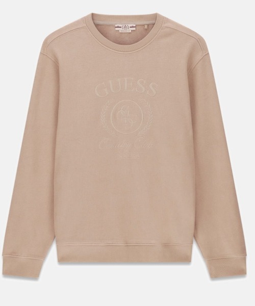 Guess(ゲス)の「EMBROIDERY Sweatshirt スウェット トレーナー(スウェット・メンズ・カーキ/ベージュ・SMALL/X-LARGE/MEDIUM/LARGE)」の6枚目の写真