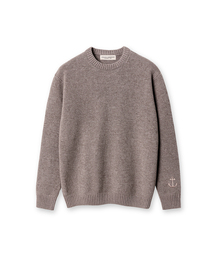 SHETLAND WOOL ANCHOR KNIT (GREY)