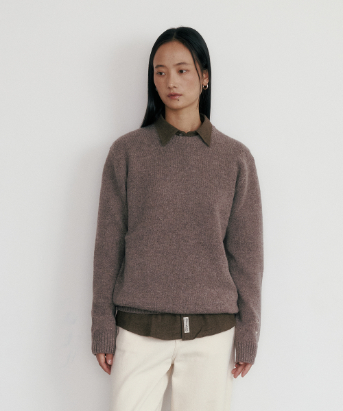 EDINBURGH CLUB(エディンバラクラブ)の「SHETLAND WOOL ANCHOR KNIT (GREY)(ニット/セーター・メンズ・グレー・MEDIUM/LARGE/X-LARGE)」の7枚目の写真