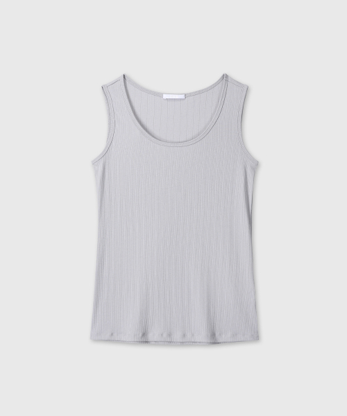 DIVEIN WOMEN(ダイブイン ウーマン)の「RIBBED SOFT SLEEVELESS (LIGHT GRAY)(Tシャツ/カットソー・レディース・その他・1/2)」の2枚目の写真
