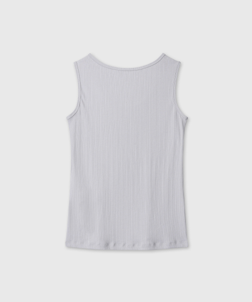 DIVEIN WOMEN(ダイブイン ウーマン)の「RIBBED SOFT SLEEVELESS (LIGHT GRAY)(Tシャツ/カットソー・レディース・その他・1/2)」の3枚目の写真