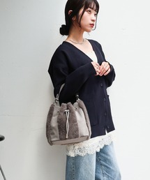 切り替え巾着2wayショルダーバッグ