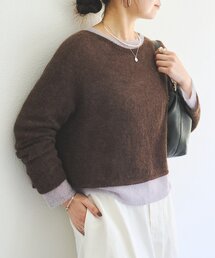 BEARDSLEY | 《8/1(土)12:00予約開始予定》レイヤードクルーニット(ニット/セーター)