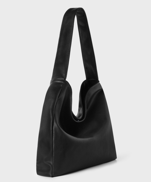 MUSINSA STANDARD（ムシンサスタンダード）の「シンセティックレザー スクエアショルダーバッグ [ブラック]（トートバッグ・メンズ・その他・F）」の3枚目の写真
