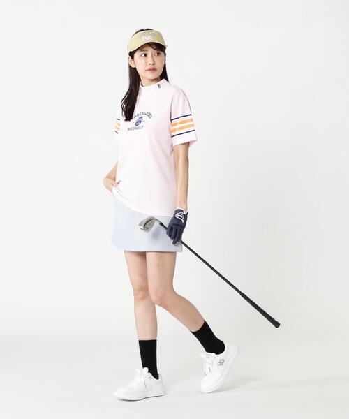 PEARLY GATES(パーリーゲイツ)の「【PEARLY GATES】ストライプPeストレッチサッカースカート(スカート・レディース・ブルー系その他・MEDIUM/SMALL)」の4枚目の写真
