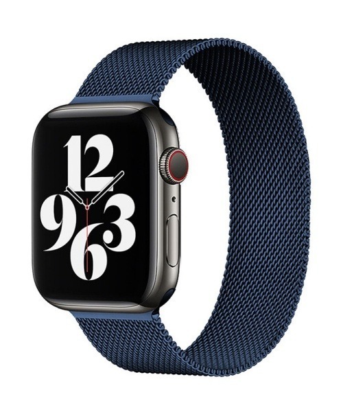 Fun & Daily（ファンアンドデイリー）の「F&D : Stainless Apple Watch Band（デジタル腕時計・メンズ・ネイビー/シルバー/ブラック・44/40）」の9枚目の写真