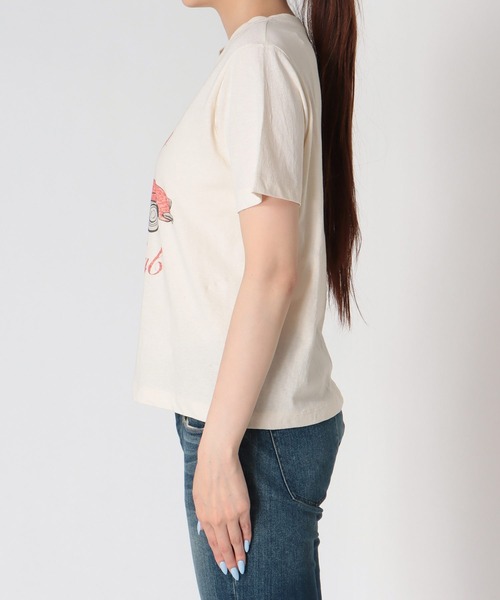 Three Four Time(スリーフォータイム)の「レトロプリントTシャツ(Tシャツ/カットソー・レディース・アイボリー・FREE)」の9枚目の写真