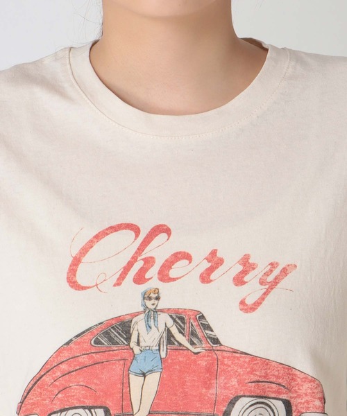 Three Four Time(スリーフォータイム)の「レトロプリントTシャツ(Tシャツ/カットソー・レディース・アイボリー・FREE)」の11枚目の写真