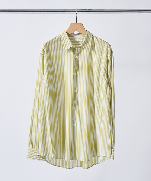 KANEMASA PHIL.（カネマサフィル）の「Kanemasa Phil. (カネマサ フィル)46G Stripe Modest Shirts（シャツ/ブラウス・メンズ・イエロー/ブルー系その他・MEDIUM/LARGE）」の2枚目の写真