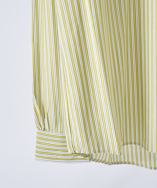 KANEMASA PHIL.（カネマサフィル）の「Kanemasa Phil. (カネマサ フィル)46G Stripe Modest Shirts（シャツ/ブラウス・メンズ・イエロー/ブルー系その他・MEDIUM/LARGE）」の7枚目の写真