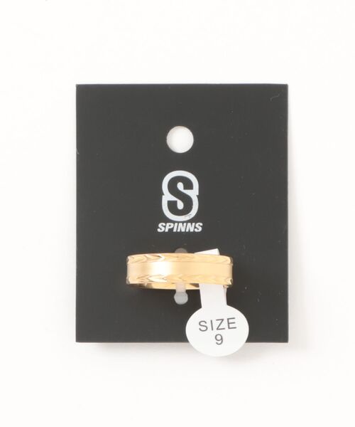 SPINNS（スピンズ）の「メタルリング/サイドライン（リング・メンズ・シルバー/ゴールド・ONESIZE）」の4枚目の写真