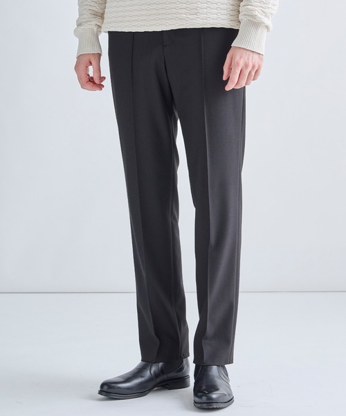 MEN'S BIGI（メンズビギ）の「PRES WARMアムンゼンストレッチイージーパンツ［発熱/保温/ストレッチ］（その他パンツ・メンズ・ブラック/チャコールグレー/グレー・04/03/02/01）」の2枚目の写真