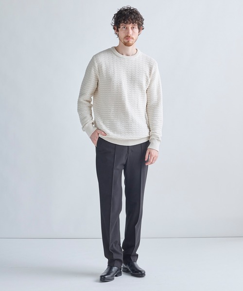 MEN'S BIGI（メンズビギ）の「PRES WARMアムンゼンストレッチイージーパンツ［発熱/保温/ストレッチ］（その他パンツ・メンズ・ブラック/チャコールグレー/グレー・04/03/02/01）」の11枚目の写真
