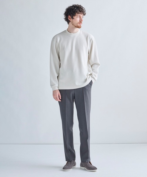 MEN'S BIGI（メンズビギ）の「PRES WARMアムンゼンストレッチイージーパンツ［発熱/保温/ストレッチ］（その他パンツ・メンズ・ブラック/チャコールグレー/グレー・04/03/02/01）」の10枚目の写真