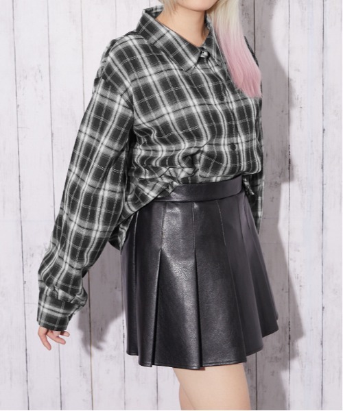 GORGE(ゴージ)の「【着回し自在!3WAY】チェック柄シャツ|全3色(シャツ/ブラウス・レディース・ブラック/ブラウン/オフホワイト・F)」の6枚目の写真