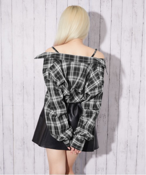 GORGE(ゴージ)の「【着回し自在!3WAY】チェック柄シャツ|全3色(シャツ/ブラウス・レディース・ブラック/ブラウン/オフホワイト・F)」の11枚目の写真