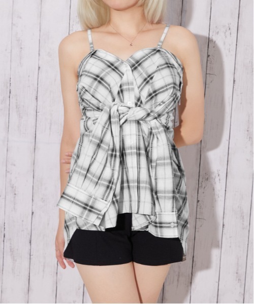 GORGE(ゴージ)の「【着回し自在!3WAY】チェック柄シャツ|全3色(シャツ/ブラウス・レディース・ブラック/ブラウン/オフホワイト・F)」の17枚目の写真