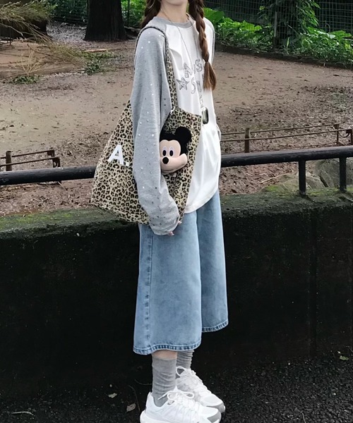 SHERU(シェル)の「星柄 ボーダー スリーブ ラグランTシャツ ロンT(Tシャツ/カットソー・レディース・ブラック/グレー・M)」の18枚目の写真