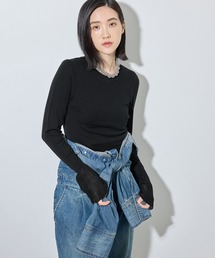 アンチピリングクルーネックフィットプルオーバー