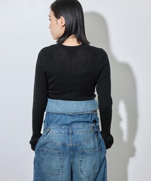 ADAM ET ROPE'(アダムエロペ)の「アンチピリングクルーネックフィットプルオーバー(ニット/セーター・レディース・ブラック/ダークブラウン/オフホワイト/ピンク・FREE)」の19枚目の写真