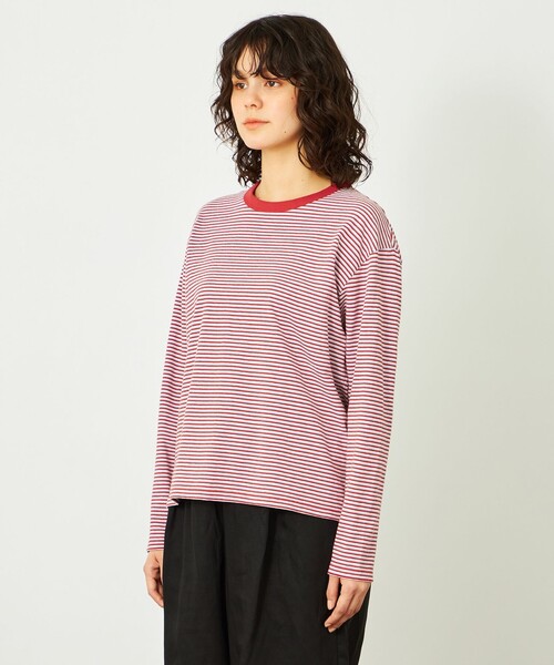 MACKINTOSH PHILOSOPHY(マッキントッシュ フィロソフィー)の「GREY LABEL ボーダー長袖(Tシャツ/カットソー・レディース・ブルー/ピンク・2/6)」の6枚目の写真