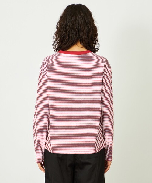MACKINTOSH PHILOSOPHY(マッキントッシュ フィロソフィー)の「GREY LABEL ボーダー長袖(Tシャツ/カットソー・レディース・ブルー/ピンク・2/6)」の7枚目の写真