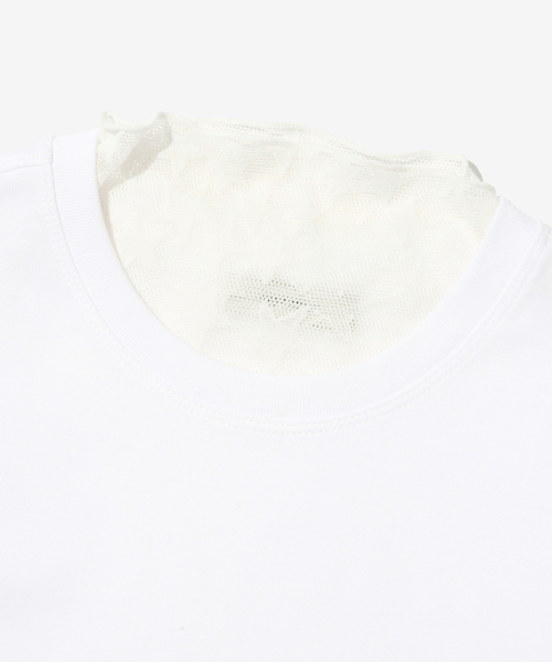 CARGOBROS FOR WOMAN(カーゴブロスフォーウィメン)の「スタシースルーロングスリーブレイヤードシークレット半袖Tシャツセット(アイボリー/アイボリー)(Tシャツ/カットソー・レディース・その他・FREE)」の5枚目の写真