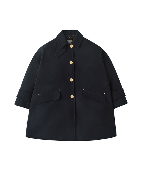 Mackintosh（マッキントッシュ）の「NEW HUMBIE（ステンカラーコート・レディース・ブラック/ネイビー・4/6/8）」の2枚目の写真