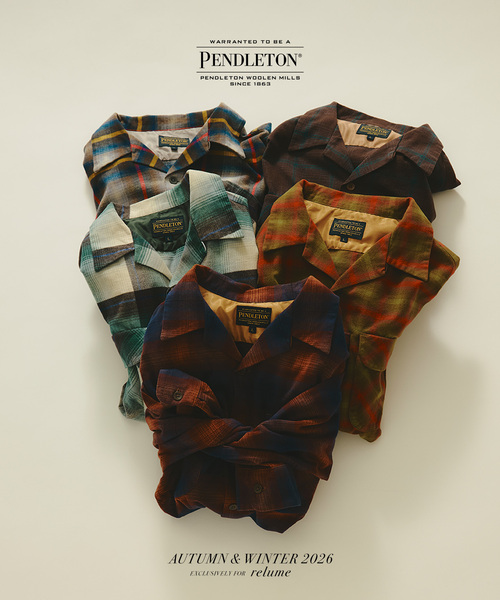 PENDLETON(ペンドルトン)の「PENDLETON / ペンドルトン 別注 コットン シャギー オープンカラーシャツ(シャツ/ブラウス・メンズ・キャメル/ホワイト×ホワイト/カーキ/チャコールグレー/ブラウン・LARGE/MEDIUM)」の8枚目の写真