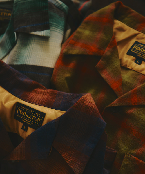 PENDLETON(ペンドルトン)の「PENDLETON / ペンドルトン 別注 コットン シャギー オープンカラーシャツ(シャツ/ブラウス・メンズ・キャメル/ホワイト×ホワイト/カーキ/チャコールグレー/ブラウン・LARGE/MEDIUM)」の9枚目の写真