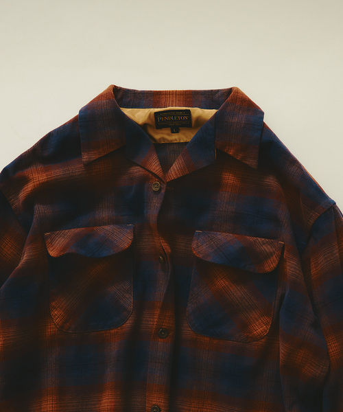 PENDLETON(ペンドルトン)の「PENDLETON / ペンドルトン 別注 コットン シャギー オープンカラーシャツ(シャツ/ブラウス・メンズ・キャメル/ホワイト×ホワイト/カーキ/チャコールグレー/ブラウン・LARGE/MEDIUM)」の10枚目の写真