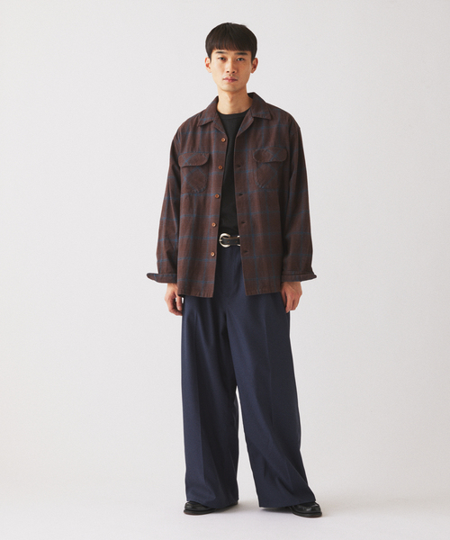 PENDLETON(ペンドルトン)の「PENDLETON / ペンドルトン 別注 コットン シャギー オープンカラーシャツ(シャツ/ブラウス・メンズ・キャメル/ホワイト×ホワイト/カーキ/チャコールグレー/ブラウン・LARGE/MEDIUM)」の13枚目の写真