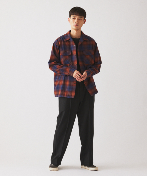 PENDLETON(ペンドルトン)の「PENDLETON / ペンドルトン 別注 コットン シャギー オープンカラーシャツ(シャツ/ブラウス・メンズ・キャメル/ホワイト×ホワイト/カーキ/チャコールグレー/ブラウン・LARGE/MEDIUM)」の6枚目の写真