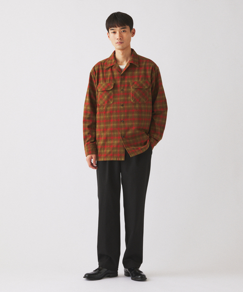 PENDLETON(ペンドルトン)の「PENDLETON / ペンドルトン 別注 コットン シャギー オープンカラーシャツ(シャツ/ブラウス・メンズ・キャメル/ホワイト×ホワイト/カーキ/チャコールグレー/ブラウン・LARGE/MEDIUM)」の7枚目の写真