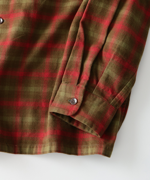 PENDLETON(ペンドルトン)の「PENDLETON / ペンドルトン 別注 コットン シャギー オープンカラーシャツ(シャツ/ブラウス・メンズ・キャメル/ホワイト×ホワイト/カーキ/チャコールグレー/ブラウン・LARGE/MEDIUM)」の17枚目の写真