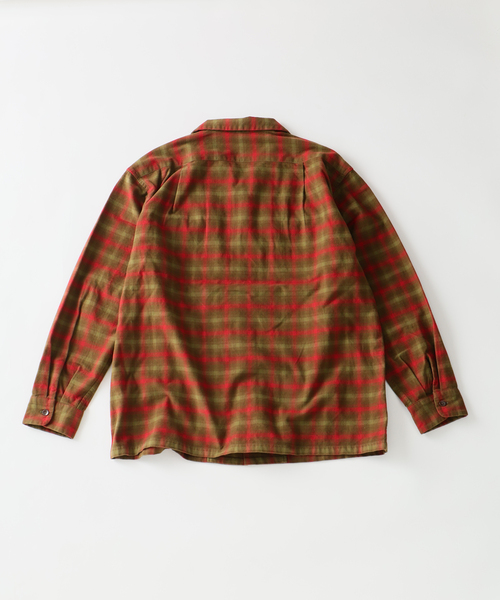 PENDLETON(ペンドルトン)の「PENDLETON / ペンドルトン 別注 コットン シャギー オープンカラーシャツ(シャツ/ブラウス・メンズ・キャメル/ホワイト×ホワイト/カーキ/チャコールグレー/ブラウン・LARGE/MEDIUM)」の18枚目の写真