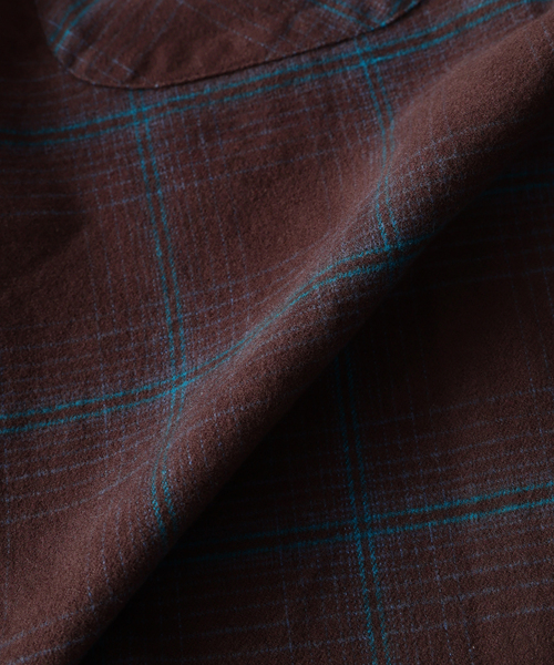 PENDLETON(ペンドルトン)の「PENDLETON / ペンドルトン 別注 コットン シャギー オープンカラーシャツ(シャツ/ブラウス・メンズ・キャメル/ホワイト×ホワイト/カーキ/チャコールグレー/ブラウン・LARGE/MEDIUM)」の21枚目の写真